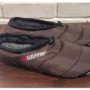 Baffin Cush Insulated Puffer Slippers Espresso Brown Quilted Unisex Pic For Size